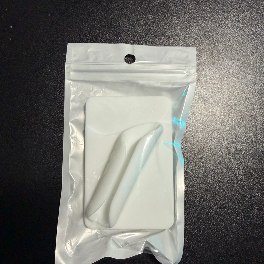 White Silicone Removable Wallet and Lip Gloss  Card Holder